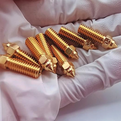 8Pcs K1 Nozzles 0.4mm, Brass High-Speed 3D Printer Nozzles Compatible with Creality Ender 3 V3 KE, K1, K1 Max, CR-K1, CR-10 SE, CR-M4 –Durability & Smooth Filament Flow,