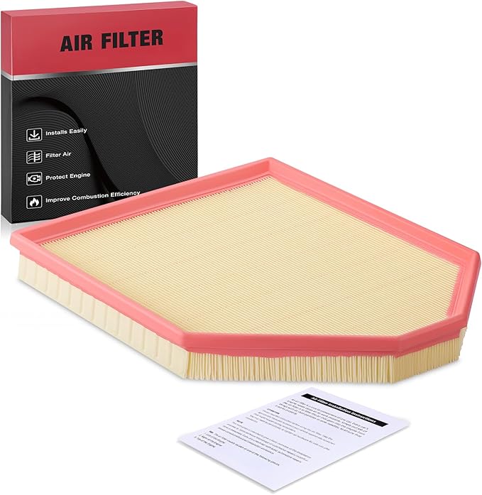 BDFHYK CA11422 Engine Air Filter Compatible with BMW X3 2011-2017 2.0L 3.0L, X4 2015-2018 L4 2.0L, Flexible Panel, Replace# 13717601868
