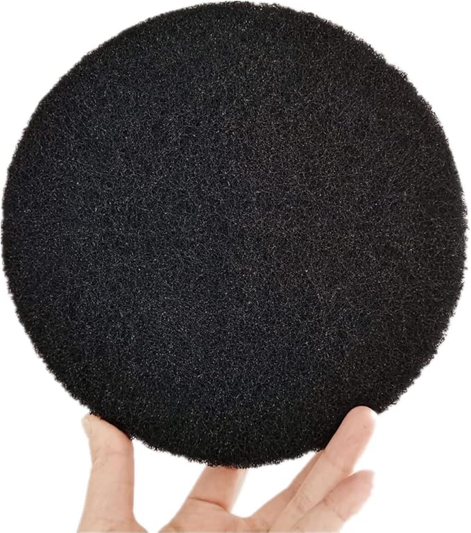 Kitchen Compost Bin Charcoal Filter 7.25 Inch Diameter Extra Thicker & Bigger-Over 3 Years Supply- Longer Lasting Activated Charcoal Odor Trapping Filters (0.4inch/10mm Thickness), Round (6 Pack)