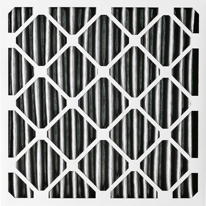 Nordic Pure 25x25x1 (Actual Size: 24 1/2 x 24 1/2 x 3/4) Furnace Air Filters MERV 8 Pleated Plus Carbon 6 Pack