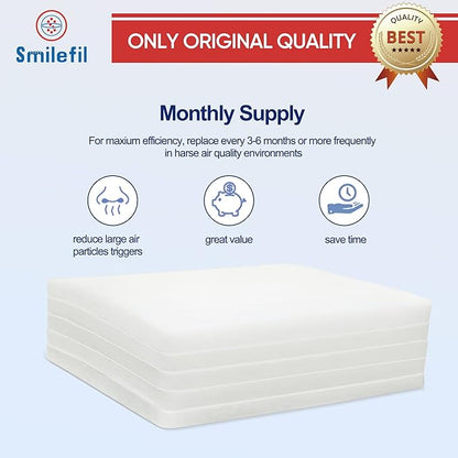 Smilfil 5 Pack PF40 Replacement Pre-Filter Pads Compatible with IQAir PF40 Coarse Dust Pre-Filtration Air Purifier