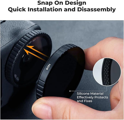 K&F CONCEPT Snap On CPL ND Effect Filter Kit Compatible with DJI Osmo Action 6, 6 Pack CPL ND8 ND16 ND32 ND64 Black Diffusion 1/4 Filters HD Optical Glass/Multi-Coated Action Camera Accessories