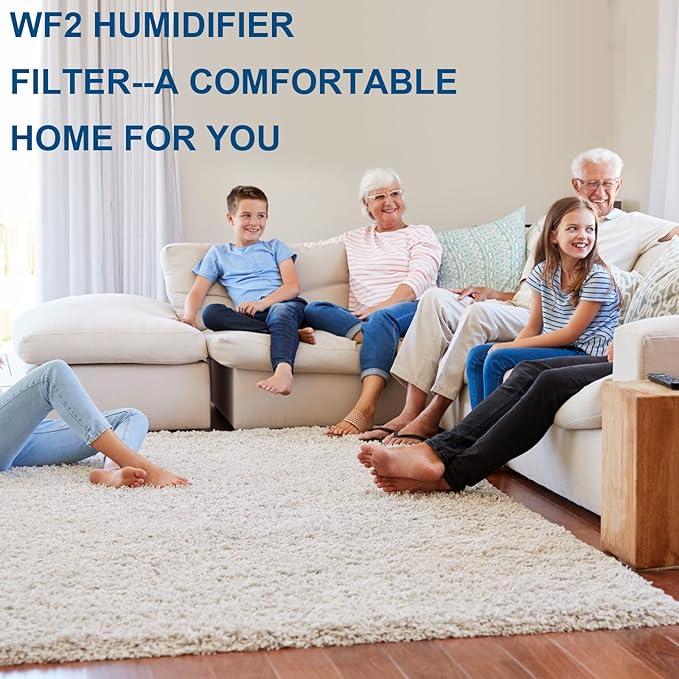 TOMOON WF2 Humidifier Filter Replacement for Vic.ks V3500 V3100 V3900 V3700 VEV320 Ka z 3020 & Re-Lion WA-8D Cool Mist Humidifiers,Pack of 4