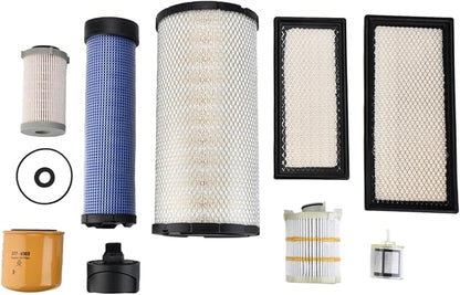 1000 Hours Maintenance Filter Kit 258-2829 265-6619 265-6618 421-5479 377-6969 416-5884 363-5819 110-6326 110-6331 Compatible with CAT 236D 242D 246D 259D 279D 289D 299D 299D2 262D 272D 272D2 257D