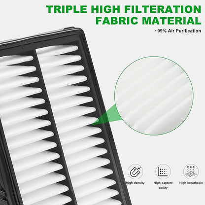 Comb Engine Cabin Air Filter for Mazda 6 Turbo 2.5L L4 2021 2020 2019 2018