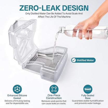 Replacement Water Chamber Compatible with AirSense 10 and Aircurve 10, Perfect Fit and Reliable Water Tank, with 10 Packs Filters Compatible with AirSense 10 & AirCurve 10 CPAP Machines