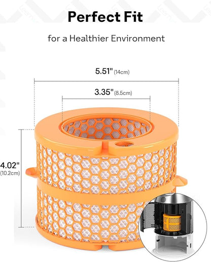 Leemone Upgraded Carbon Fiber Evaporator Filter Replacement Compatible with Dyson PH01 PH02 PH03 PH04 PH3A Air Purifier Humidifier, Part No. 970718-01, 2 Pack