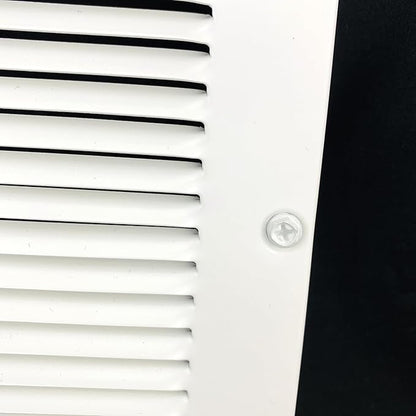 [2 Pack] Fits 6x6 Duct Opening | Steel Return Air Grille by Handua | Vent Cover Grill for Sidewall and Ceiling | White | HVAC Cold Air Intake Grille | Outer Dimensions: 7.75"W X 7.75"