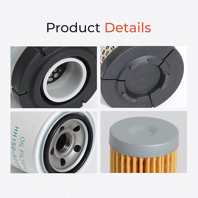 77700-05389 Kubota RTV Maintenance Filter Kit Compatible with Kubota RTV-X1140 RTV-X1100C RTV-X1120D Utility Vehicle Replaces HH150-32094 6A320-59930 HHK70-14070 1G319-11210 HHK32-16770