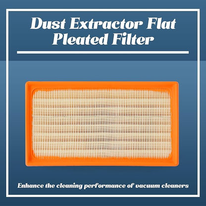 31345012010 Dust Extractor Flat Pleated Filter Compatible with Fein Turbo I and II Filters Replace 9-20-27 9-20-28