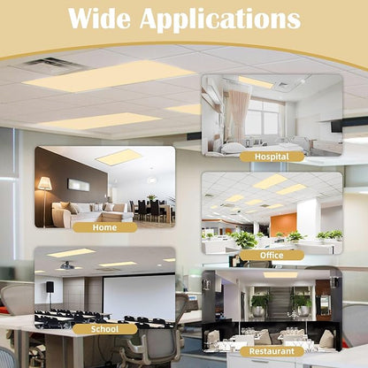Fluorescent Light Covers - Classroom Covers for Ceiling Lights, 1 PCS 4 x 2 Feet Magnetic Light Filters, Classroom, Office Decor (Warm Yellow)