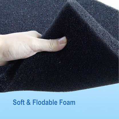 AQUANEAT 2 Pack Aquarium Bio Sponge Filter Media Pad Cut-to-Size Open Cell Foam Sheet for Fish Tank Sump (72" x 12" x 1")