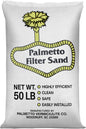 Palmetto Swimming Pool Filter Sand, 50 lb Bag – Natural Silica for Residential & Commercial Filtration Pump Systems – Screens Leaves, Oils, Dust & Hair for Clean and Clear Water