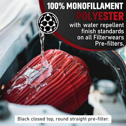 FILTERWEARS Pre-Filter F102R For SPECTRE 8131 8132 8136 8138 K&N RG-1001