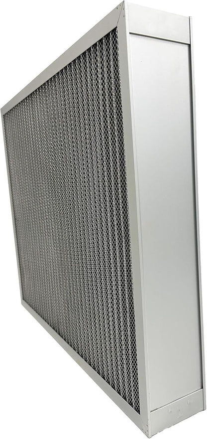 Washable Air Filter(16" x 25" x 4" MERV 5), Aluminum Electrostatic Air Filter for Furnace and Central Air Conditioner (Actual Size: 15.7" x 24.7" x 3.6")