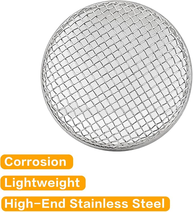 RV flying insect screen fit for RV furnace vent screen, RV water heater vent cover, 2.8 inch stainless steel mesh RV camper accessories,insects stainless steel mesh with installation tool, 1 Pack