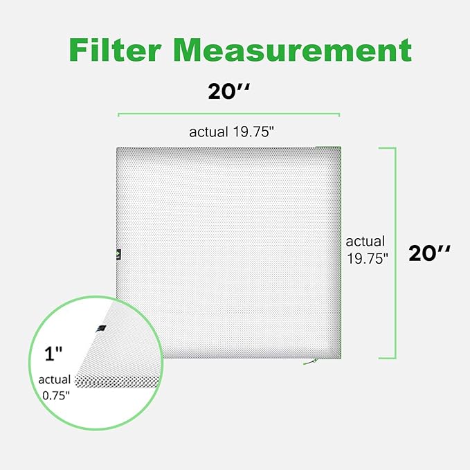 REair 20x20x1 Air filter Pro Kit, Washable and Reusable Air Filter 20x20x1 for AC HVAC Furnace, MERV 8 Air Filters Machine Washable & Dryer Friendly, AC Furnace Air Filter, Include 2 Filters&1 Frame