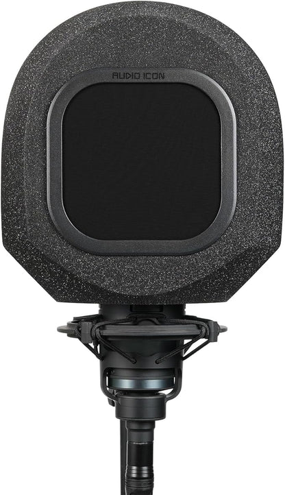 Soundbox Vocal Recording Isolation Booth | Portable Microphone Shield, Pop Filter for Studio-Quality Sound for Singing, Podcasting, Acoustic High-Density Foam Ball, Mic Soundproof Box (Classic Black)
