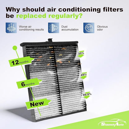 Engine & Cabin Air Filter for 2019-2025 2026 Mazda 3, 2019-2025 2026 CX-30, 2023-2026 CX-50 (Not For Hybrid) Replacement BDTS61J6X PAH9-13-3A0A Automotive Accessories-2 Pack