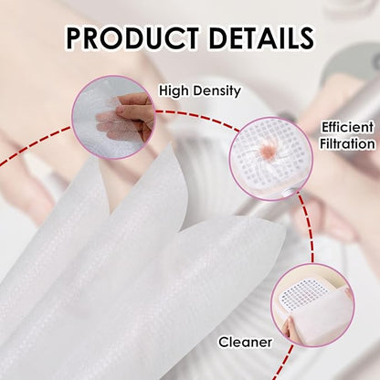 300 Sheets Nail Dust Collector Filter Paper: Disposable Dust Vacuum Filter for Most Nail Dust Fan Extractor Machine, Dust Cleaner Replacement Filter Paper Nail Tech Supplies Accessories for Home Salon