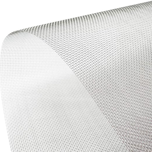TIMESETL 304 Stainless Steel Woven Wire 8 Mesh - 12"X24" (30cmX60cm) Garden Fence BBQ Wire Mesh Window Screen Mesh