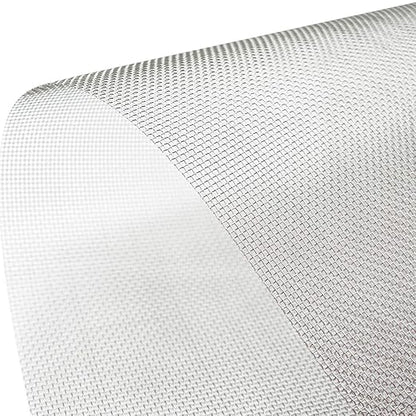 TIMESETL 304 Stainless Steel Woven Wire 8 Mesh - 12"X24" (30cmX60cm) Garden Fence BBQ Wire Mesh Window Screen Mesh