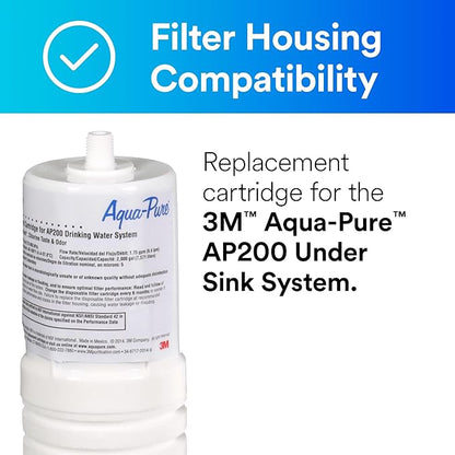 3M Aqua-Pure Under Sink Replacement Water Filter Cartridge AP217, for use in AP200 System (2 count)