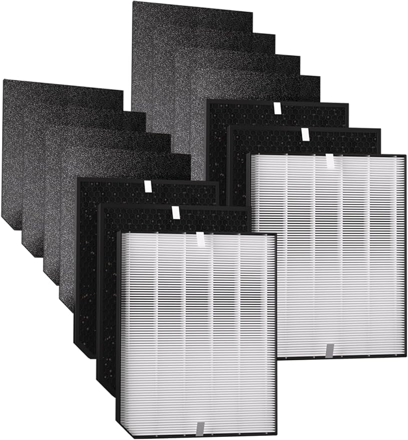 2000 Replacement Filters Compatible with Air Doctor AD2000 & AD2000i Air Purifiers, Includes 2 Efficiency Filter, 4 Carbon Filters & 8 Pre-Filters, Compare to Part # ADF2001 ADF2002 ADF2003