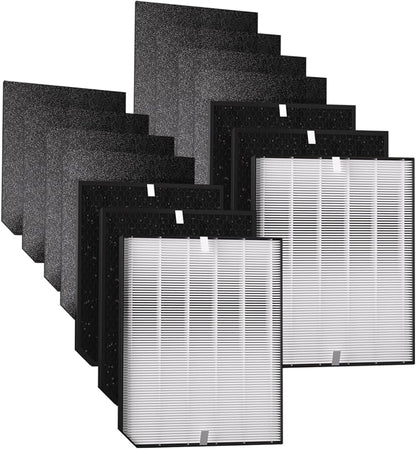 2000 Replacement Filters Compatible with Air Doctor AD2000 & AD2000i Air Purifiers, Includes 2 Efficiency Filter, 4 Carbon Filters & 8 Pre-Filters, Compare to Part # ADF2001 ADF2002 ADF2003