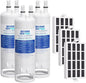 GOLDEN ICEPURE RWF6700A Refrigerator Water Filter Replacement for Everydrop® Filter 1, W10295370A with Air Filter Replacement for W10311524, FreshFlow AIR 1, 3 PACK