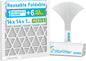 Reusable 14x14x1 Air Filter (MERV 8), 1 Foldable Frame + 6 Refills (Not Individual Filters), Greener HVAC AC Furnace Air Filters MPR 700&FPR 5(Actual Size:13.75"x13.75"x0.75")