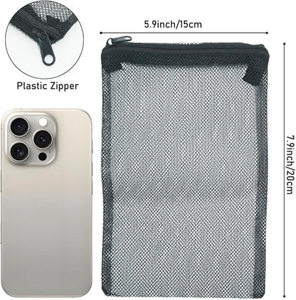 Aquarium Media Mesh Filter Bags with Zipper - Reusable for Activated Carbon & Ceramic Rings