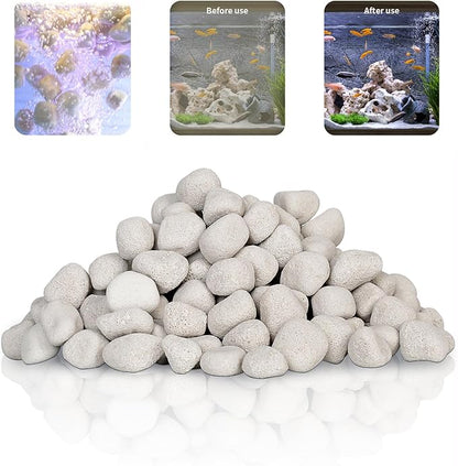 UPETTOOLS Aquarium Biological Filter Media, 1.2 Inch Floating Ceramic Bio Media with Porous Massive Surface Area for Freshwater and Saltwater Fish Tank