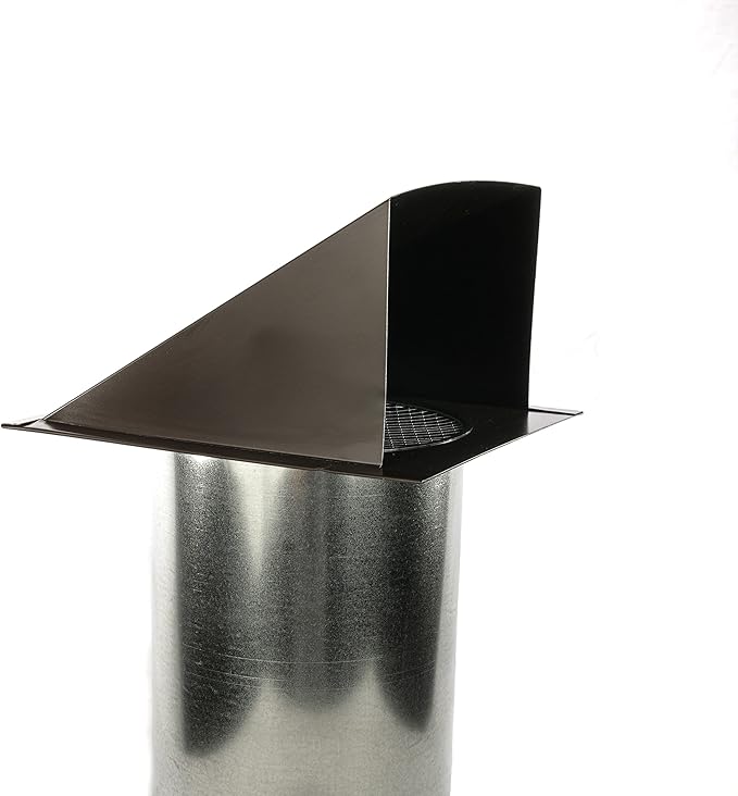 FAMCO Galvanized Steel Hooded Wall Vent with Screen, Used for Air Intake, Air Supply or Exhaust Applications