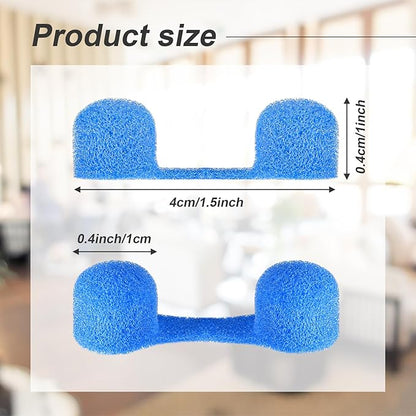 Tondiamo 100 Pieces Nose Plug Filter Disposable Nose Filter Sponge for Women Men Sunless Spray Tanning Outdoor Dust Construction Areas(Blue)