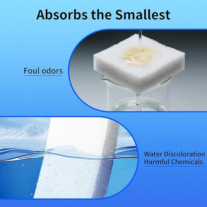 Aquarium Filter Floss 12"x72"x1" Thick Multi-Layer Filter Floss for Fish Tank, Polishing Aquarium Filter Pad, for Crystal Clear Water, Media Roll Cut to Size