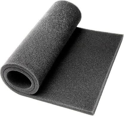 Washable Foam Filter Material for Uni Filter BF-1 BF1, 65-PPI Motorcycle Foam Air Filter Sheet, Cut-to-Size Pre-Filter Sponge for ATV/UTV Dirt Bike Lawn Mower Engines,15''x18''x5/8'', Black