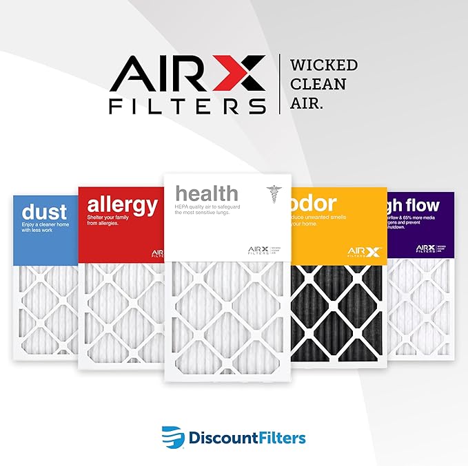 20x25x1 Air Filter by AIRx Filters MERV 11 Pleated Furnace Filter HVAC AC Filters - Made in the USA - 6 Pack