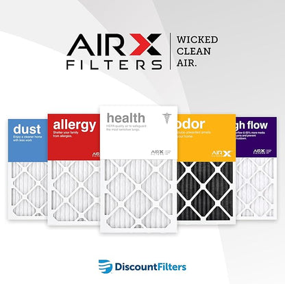 20x25x1 Air Filter by AIRx Filters MERV 11 Pleated Furnace Filter HVAC AC Filters - Made in the USA - 6 Pack