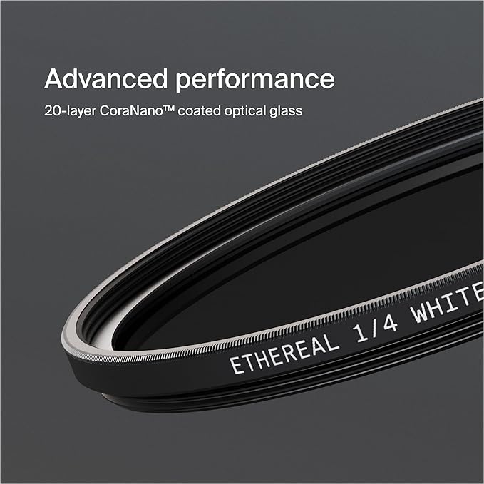 Urth 39mm Ethereal White Mist ¼ Diffusion Lens Filter (Plus+) - Cinematic Effect, 20-Layer Nano-Coated Light Dispersing Particles