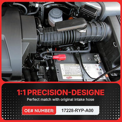 17228-RYP-A00 Air Intake Hose Tube with Clamps for 2006 2007 2008 Honda Pilot 3.5L