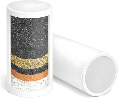 Crystal Quest Faucet Mount Filter Cartridge – Advanced Multi-Stage Filtration for Chlorine, Heavy Metals, VOCs, & More 6-12 Months Lifespan, Easy Tool-Free Installation [Pack of 2]