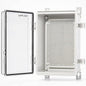 QILIPSU Waterproof Junction Box IP67 Outdoor Plastic Electrical Project Enclosure Weatherproof with Mounting Plate, Wall Brackets, Hinged Clear Cover 11.2"x7.7"x5.1" CC
