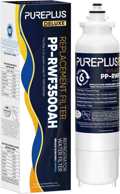 PUREPLUS LT800P NSF/ANSI 401, 53, 42 & NSF P473 Certified Certified Replacement for LG ADQ73613401, Kenmore 469490, 9490, ADQ73613402, ADQ736134, LSXS26326S LMXC23746S, LT120F, 1Pack