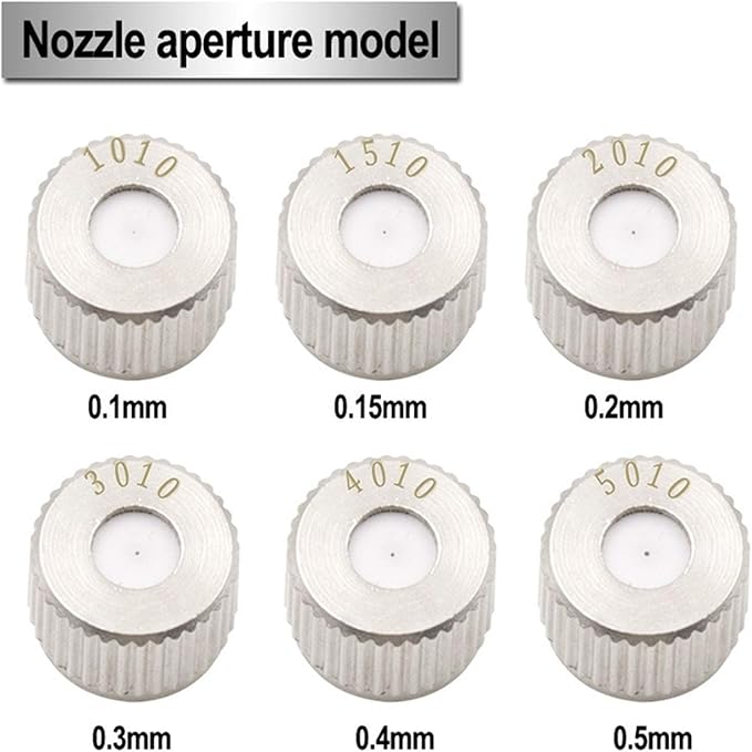 Haueeschoen 80pcs Brass Misting Nozzle Kit for Cooling System, High Pressure 3/16" Threaded Mister Nozzles, Anti-drip Fogging Spray Head for Landscaping, Air Humidification, Spraying Disinfection