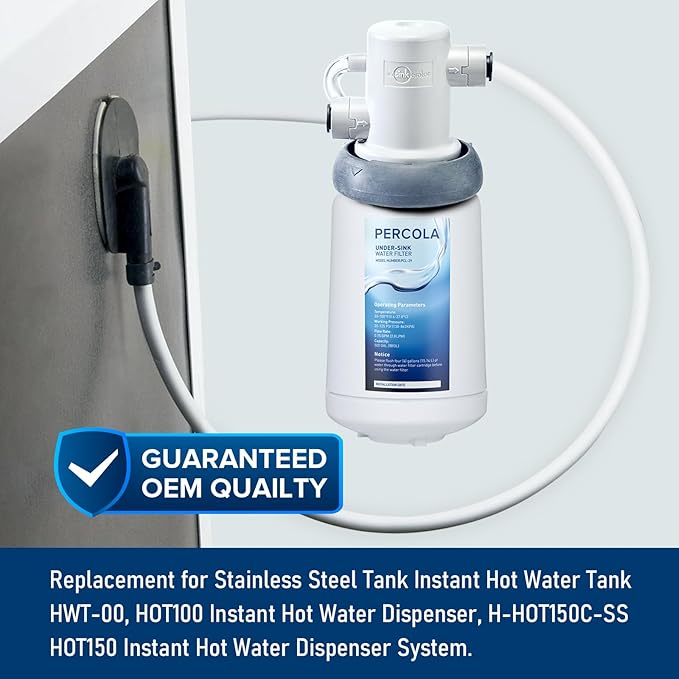 F-201R Under Sink Water Filter, Replacement for InSinkErator Instant Hot & Hot/Cool Water Dispensers Water Filter Cartridge F-201R, 500 Gallons (4 Packs)