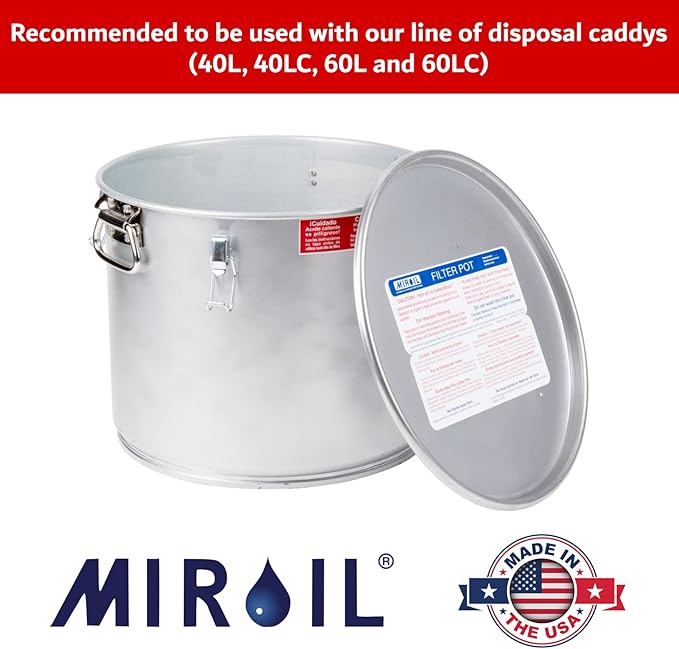 MirOil RB22FS Oil Polishing Filter Bag, Maintain Quality & Taste of Fried Foods, Reduce Contaminants, Extends Life of Hot & Cold Cooking Oil for Diner, Restaurant & Food Service(Bag Only) - Part 12748
