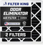 Filter King 16x20x5 Air Filter Carbon Odor Eliminator (MPR 700) Dust Defense (2-Pack), Pleated HVAC AC Furnace Filters for FC100A1003, Lennox X0592 (Actual Size: 15.5 x 19.88 x 4.25)
