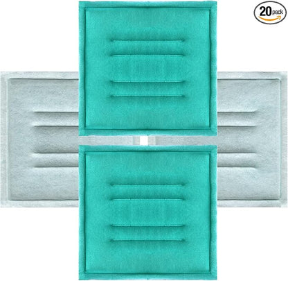 Paint Spray Booth Tacky Intake Filter Pad 20" x 20"(20/case) in Spray Booth Filter with Wire Support Internal Frame