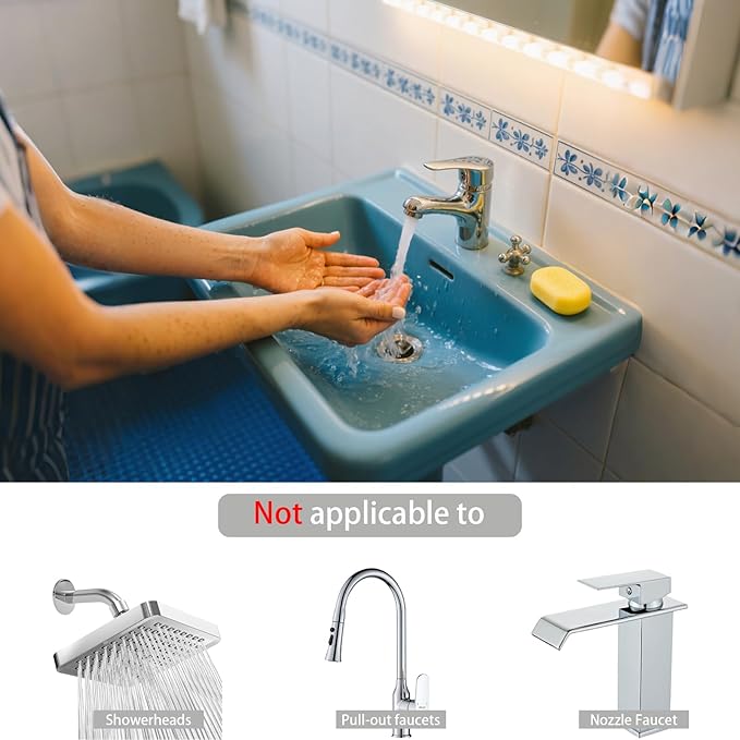 12 pcs Faucet Adapter Kit, CNYMANY Kitchen Aerator Adapter Set Male Female Sink Faucet Adapter Connecting Garden Hose Water Filter Standard Hose via Diverter